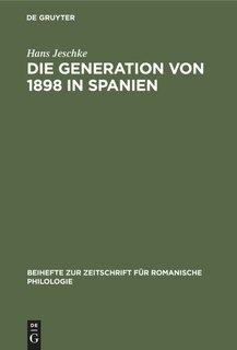 Couverture_Die Generation von 1898 in Spanien