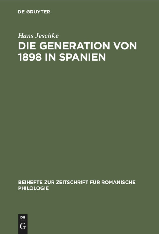 Couverture_Die Generation von 1898 in Spanien