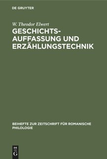 Couverture_Geschichtsauffassung und Erzählungstechnik