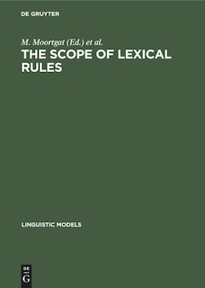 Couverture_The scope of lexical rules