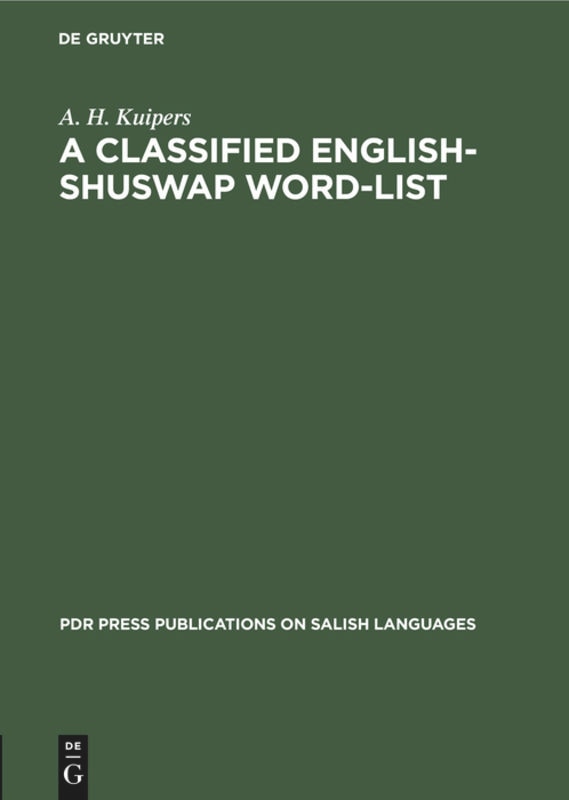 Front cover_A Classified English-Shuswap Word-List
