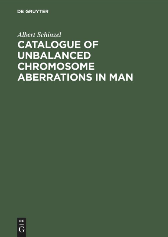 Couverture_Catalogue of Unbalanced Chromosome Aberrations in Man
