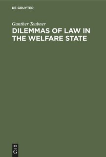 Couverture_Dilemmas of Law in the Welfare State