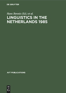 Front cover_Linguistics in the Netherlands 1985