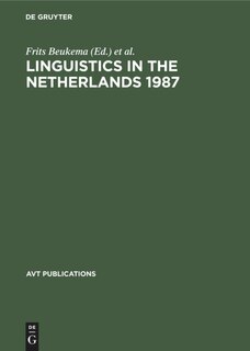 Front cover_Linguistics in the Netherlands 1987