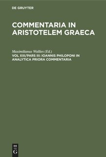 Front cover_Ioannis Philoponi in analytica priora commentaria