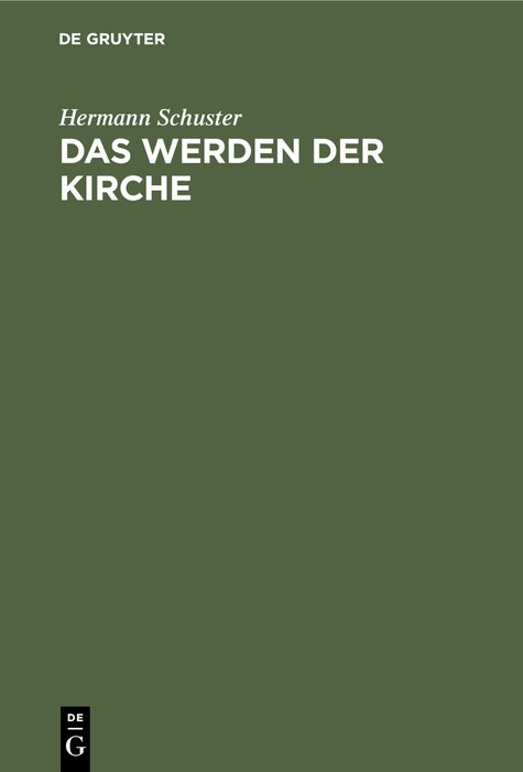 Couverture_Das Werden der Kirche