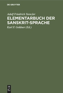 Front cover_Elementarbuch der Sanskrit-Sprache