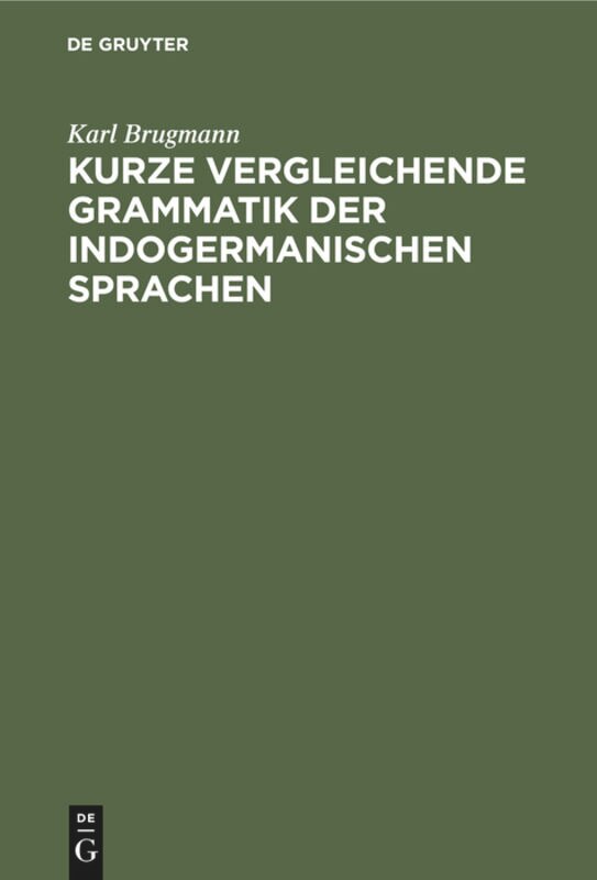 Couverture_Kurze vergleichende Grammatik der indogermanischen Sprachen
