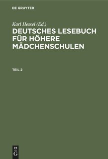 Front cover_Deutsches Lesebuch für höhere Mädchenschulen. Teil 2