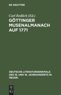 Front cover_Göttinger Musenalmanach auf 1771