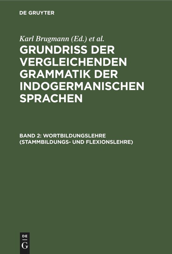 Front cover_Wortbildungslehre (Stammbildungs- und Flexionslehre)