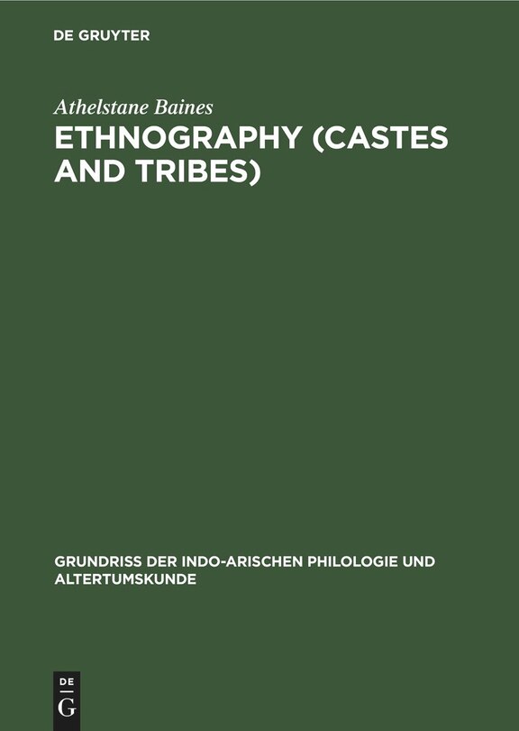Couverture_Ethnography (Castes and Tribes)