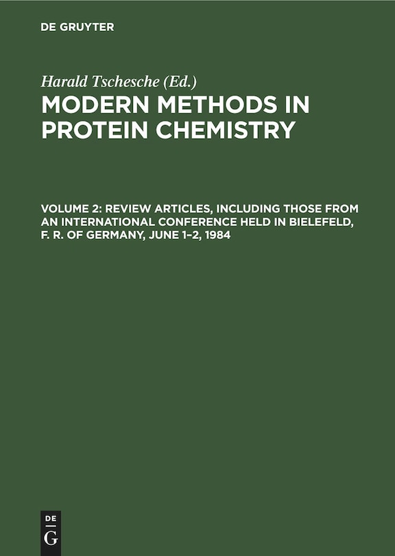 Front cover_Review Articles, including those from an International Conference held in Bielefeld, F. R. of Germany, June 1–2, 1984