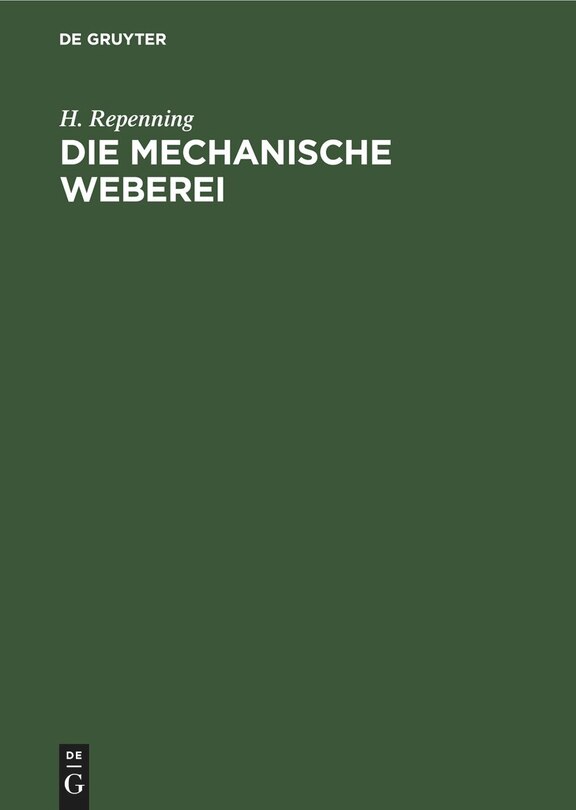 Couverture_Die Mechanische Weberei