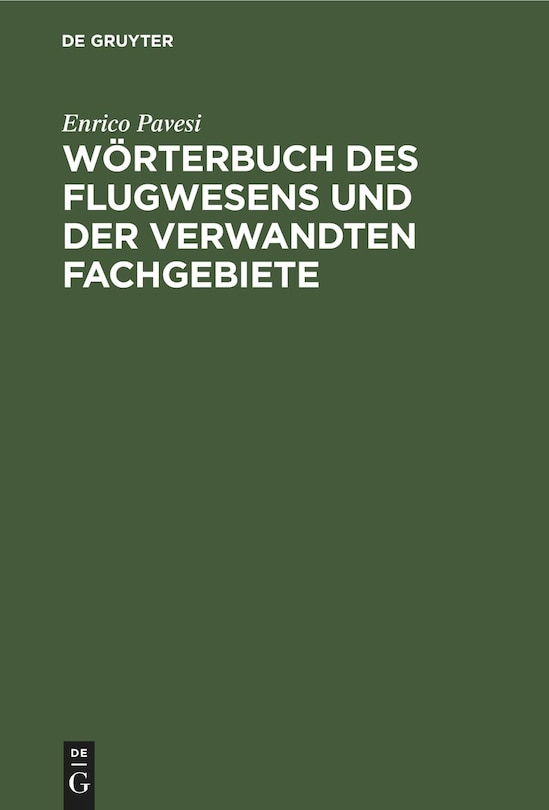 Couverture_Wörterbuch des Flugwesens und der verwandten Fachgebiete