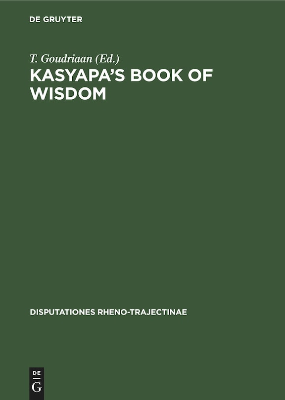 Front cover_Kasyapa’s Book of Wisdom