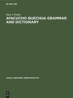 Couverture_Ayacucho Quechua Grammar and Dictionary