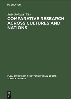 Front cover_Comparative Research across Cultures and Nations