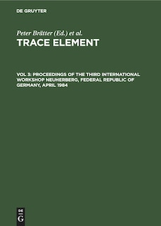 Front cover_Proceedings of the Third International Workshop Neuherberg, Federal Republic of Germany, April 1984