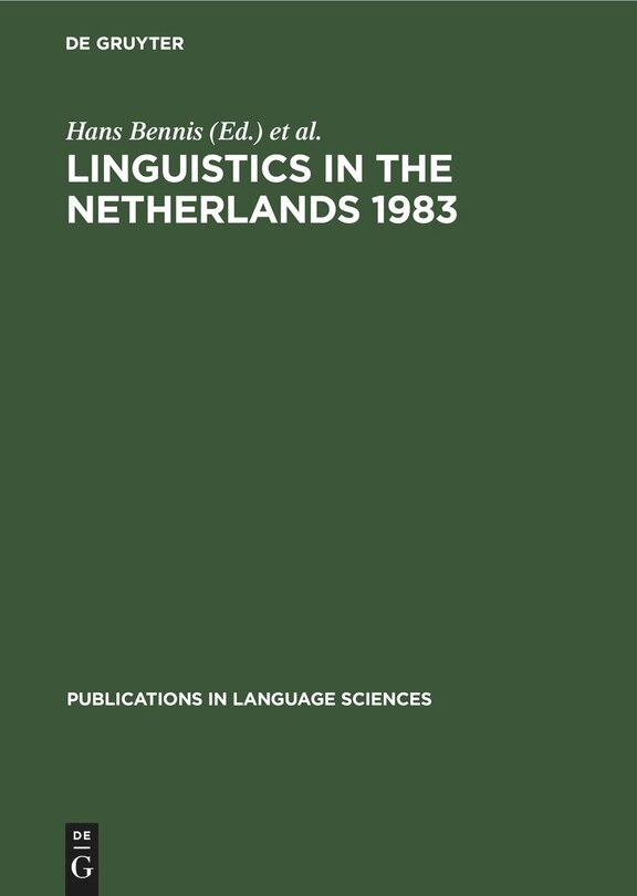 Couverture_Linguistics in the Netherlands 1983