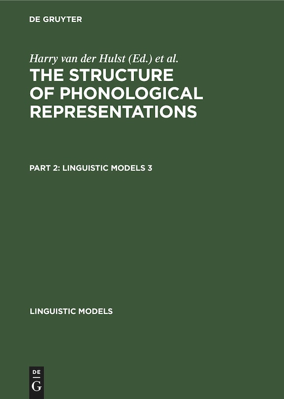 Couverture_The Structure of Phonological Representations. Part 2