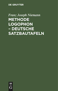 Couverture_Methode Logophon – Deutsche Satzbautafeln