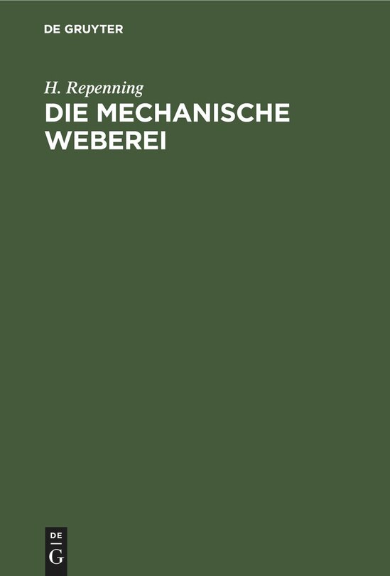 Couverture_Die mechanische Weberei
