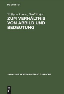 Front cover_Zum Verhältnis von Abbild und Bedeutung
