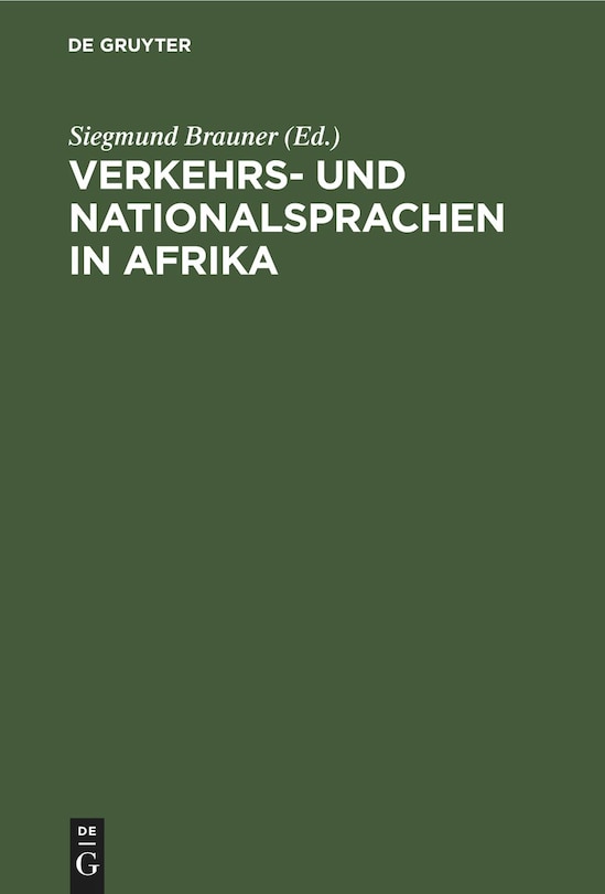 Front cover_Verkehrs- und Nationalsprachen in Afrika