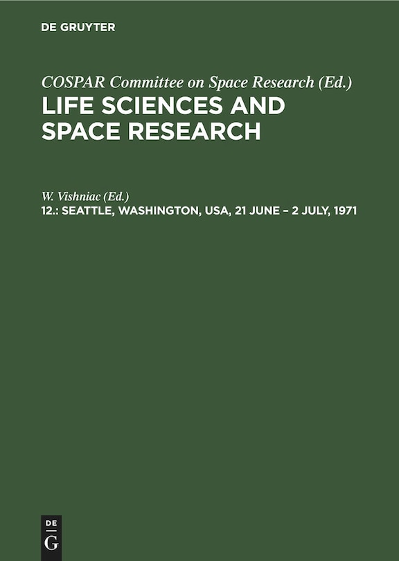 Couverture_Seattle, Washington, USA, 21 June – 2 July, 1971