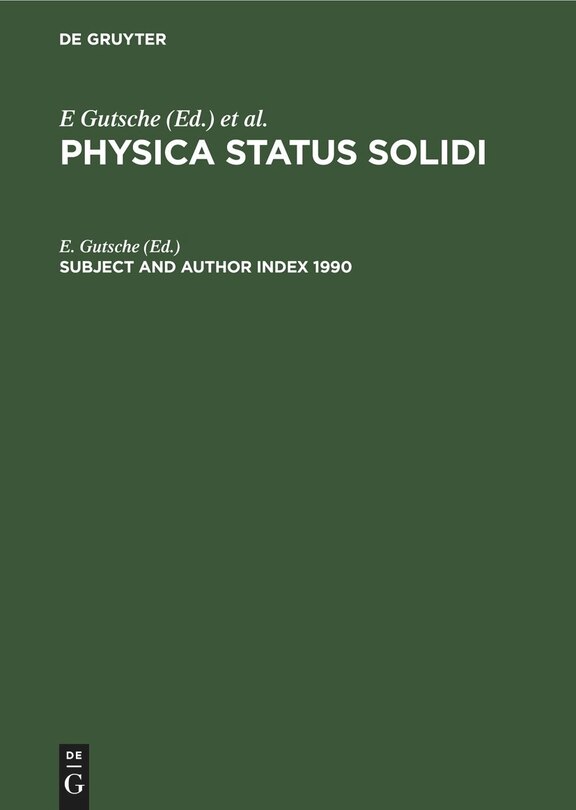 Front cover_Subject and Author Index 1990