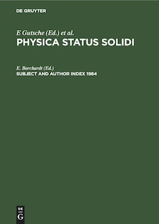 Front cover_Subject and Author Index 1984