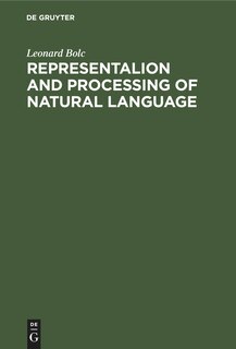 Front cover_Representalion and Processing of Natural Language