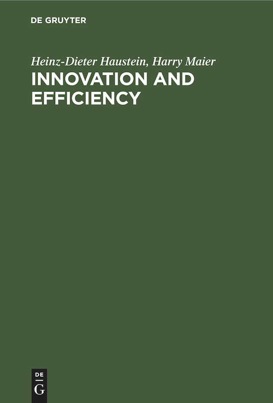 Couverture_Innovation and Efficiency