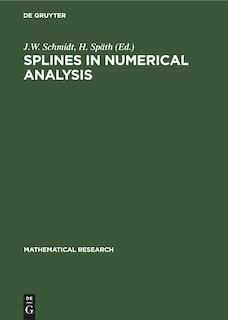 Couverture_Splines in Numerical Analysis