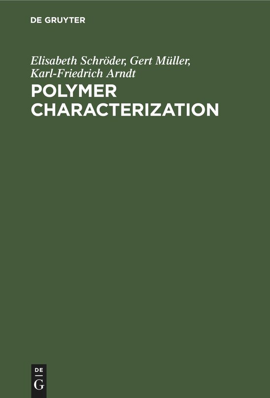 Front cover_Polymer Characterization