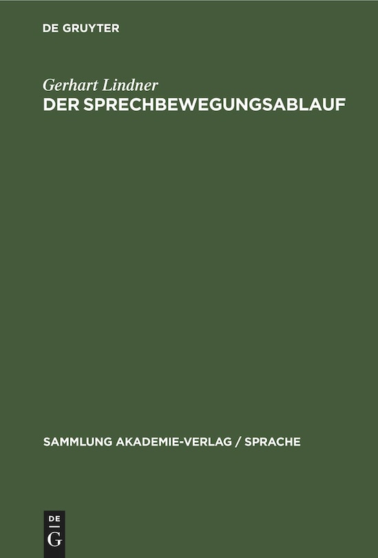 Couverture_Der Sprechbewegungsablauf