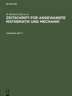 Couverture_Zeitschrift für Angewandte Mathematik und Mechanik. Volume 69, Heft 2