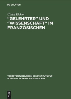 Couverture_„Gelehrter“ und „Wissenschaft“ im Französischen