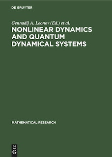 Front cover_Nonlinear Dynamics and Quantum Dynamical Systems