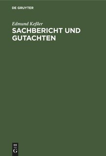 Couverture_Sachbericht und Gutachten