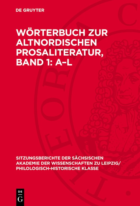 Front cover_Wörterbuch zur altnordischen Prosaliteratur, Band 1: A–L