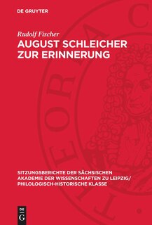 Couverture_August Schleicher zur Erinnerung