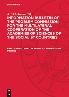 Front cover_Developing Countries – Economics and Politics