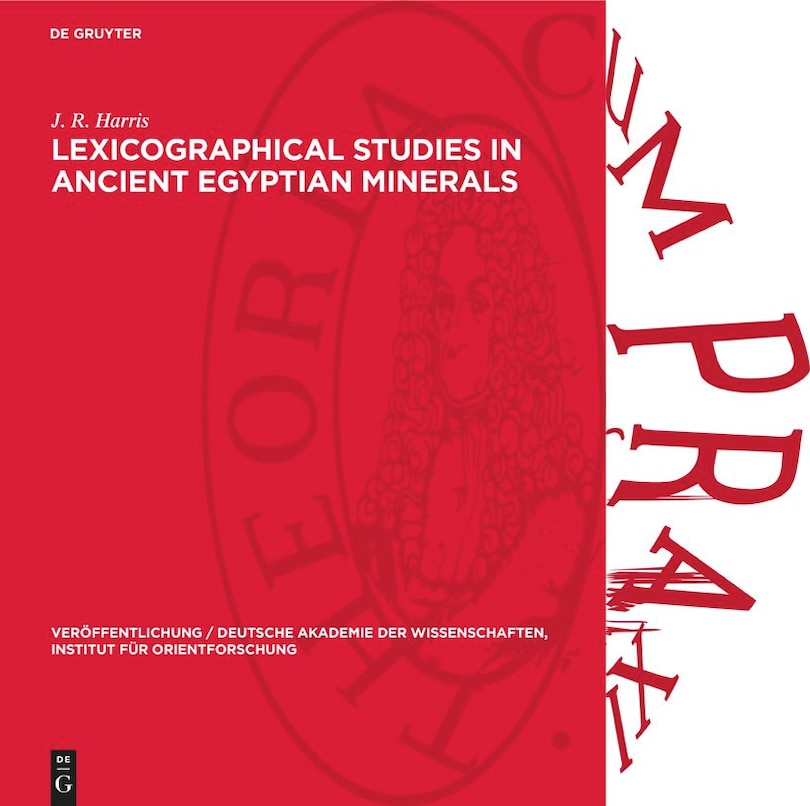 Front cover_Lexicographical Studies in Ancient Egyptian Minerals
