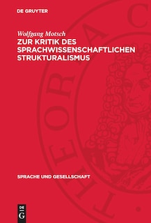 Front cover_Zur Kritik des sprachwissenschaftlichen Strukturalismus