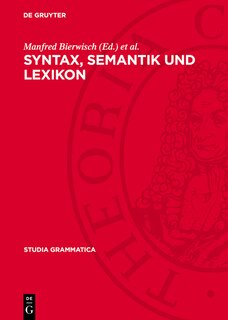 Front cover_Syntax, Semantik und Lexikon