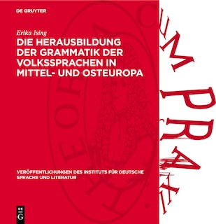 Front cover_Die Herausbildung der Grammatik der Volkssprachen in Mittel- und Osteuropa