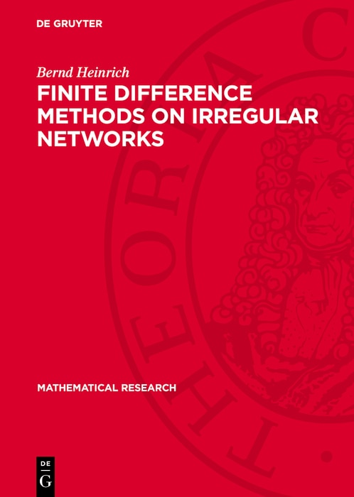 Front cover_Finite Difference Methods on Irregular Networks